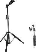 Universal Portable Guitar Stand with Auto-Lock Neck Holder - Stable