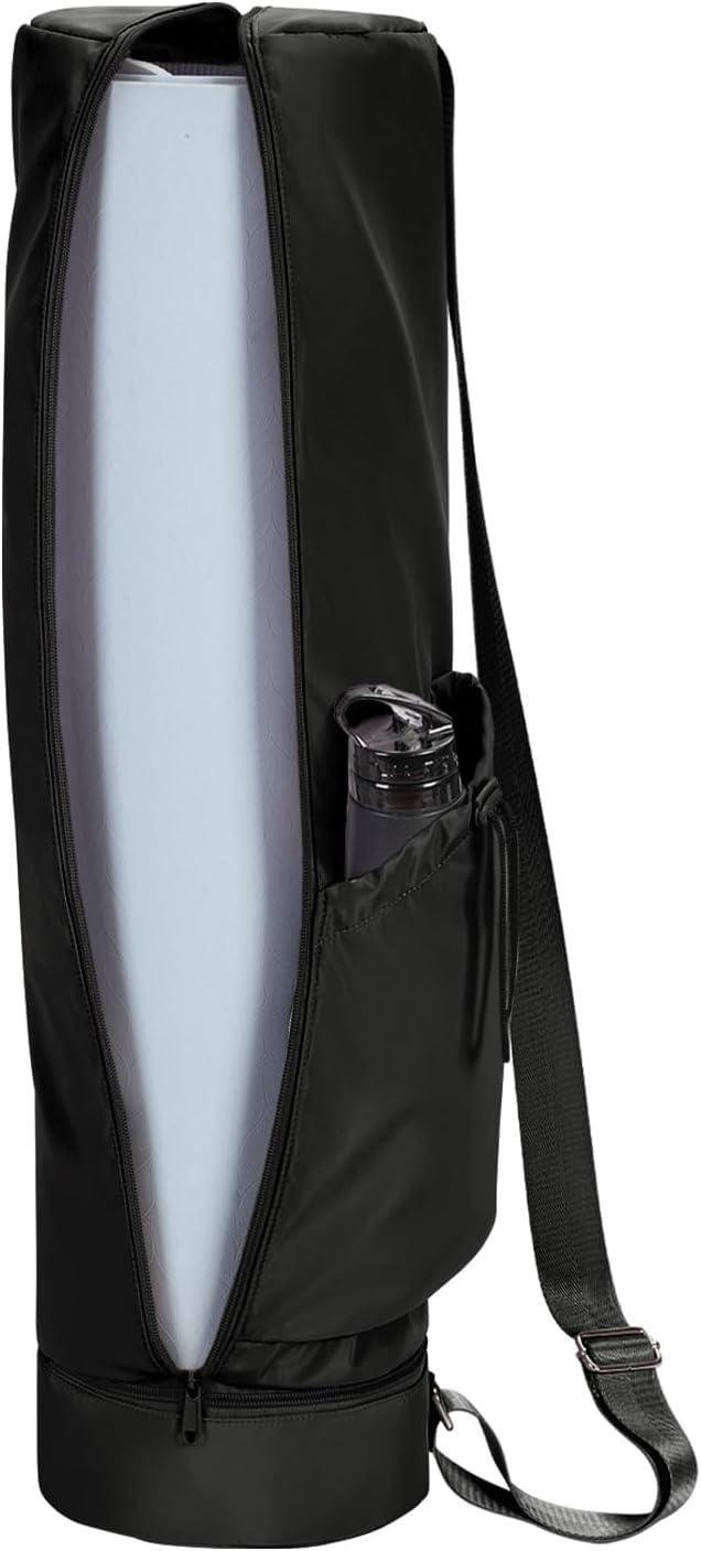 Yoga Mat Bag with Wet Pocket, Water Bottle Holder