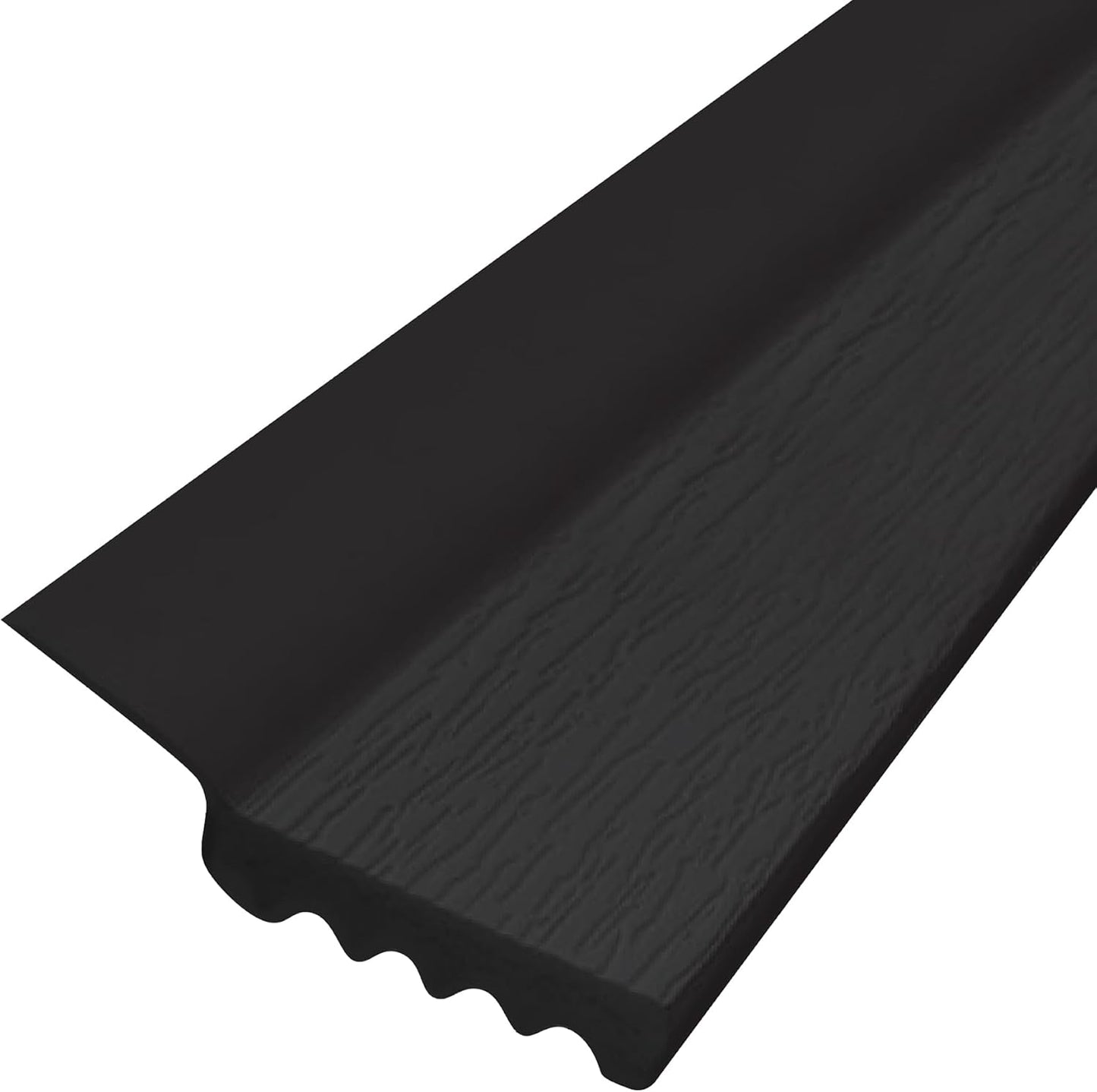 Garage Door Weatherstrip Seal V-37 7ft Dual Vinyl Black for All Doors