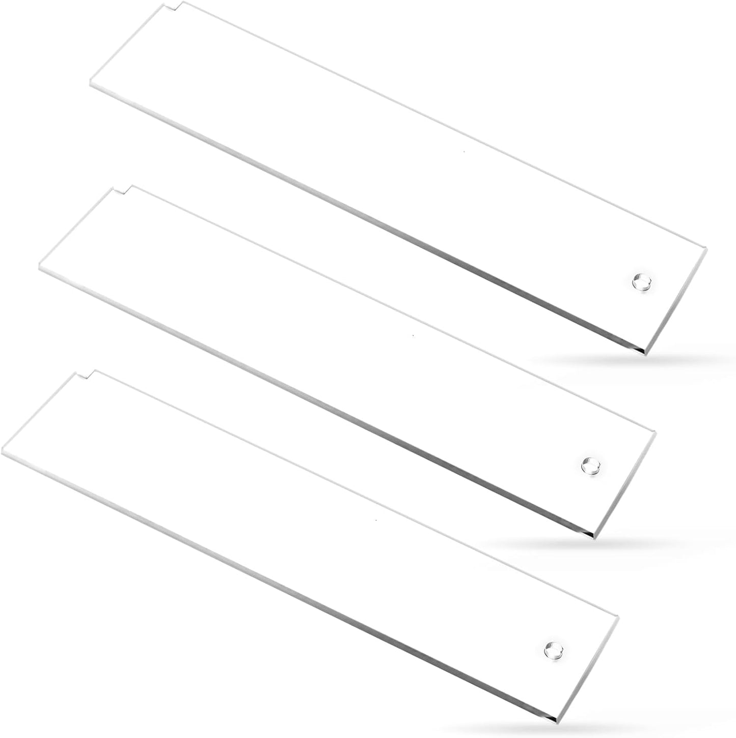 PEUTIER 3pcs Transparent Snowboard Wax Scrapers - Remove Extra Wax Easily!