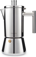 Easyworkz Stainless Steel Espresso Maker - 6 Cup Induction Pot