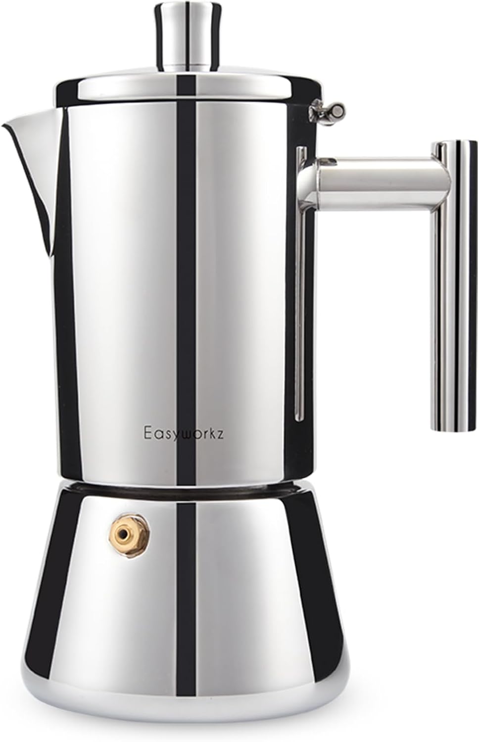 Easyworkz Stainless Steel Espresso Maker - 6 Cup Induction Pot