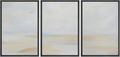Minimalist Coastal Horizon Framed Wall Art Print Set - Serene Modern