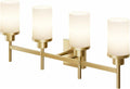 Wall Light Fixtures 4-Light Over Mirror Vanity Lights - Gold Finish