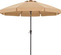 10ft Scalloped Patio Umbrella with Tilt and Crank - Stable UV Shade