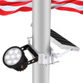Flag Pole Light Solar Powered, Dusk to Dawn 6000K White LED - Bright