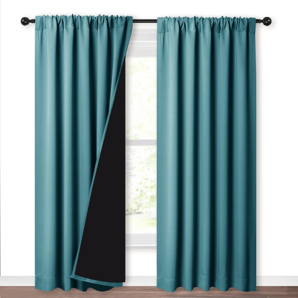 NICETOWN Blackout Curtains for Living Room, Noise Reducing Drapes