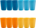 Unbreakable 10oz Stackable Juice Tumblers - Set of 12