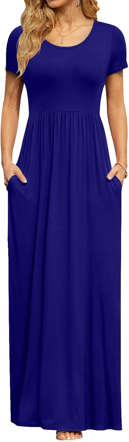 DB MOON Womens Summer Maxi Dresses with Pockets for Any Occasion