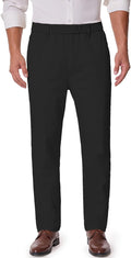 mens elastic waist pants relaxed fit for seniors - easy pull-on these