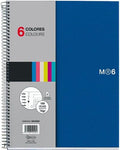 Miquelrius A5 Wirebound 6-Subject Graph Notebook - Organized Notes