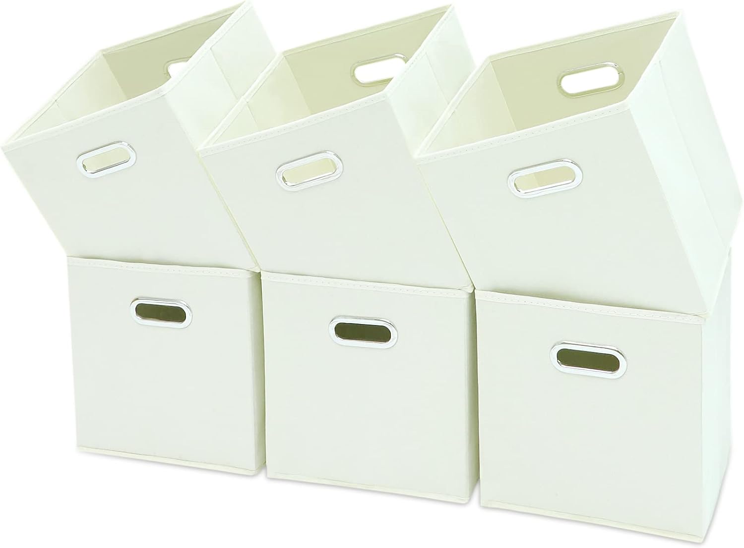 Black Fabric Cubby Storage Bins for Organizing Your Space
