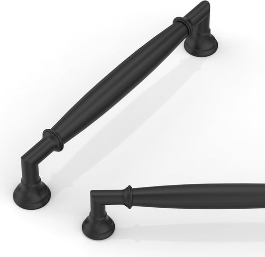 10 Pack Matte Black Cabinet Pulls for Kitchen and Furniture
