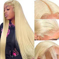 613 Lace Front Wig Human Hair 13x4 Blonde HD Frontal Wig - Natural