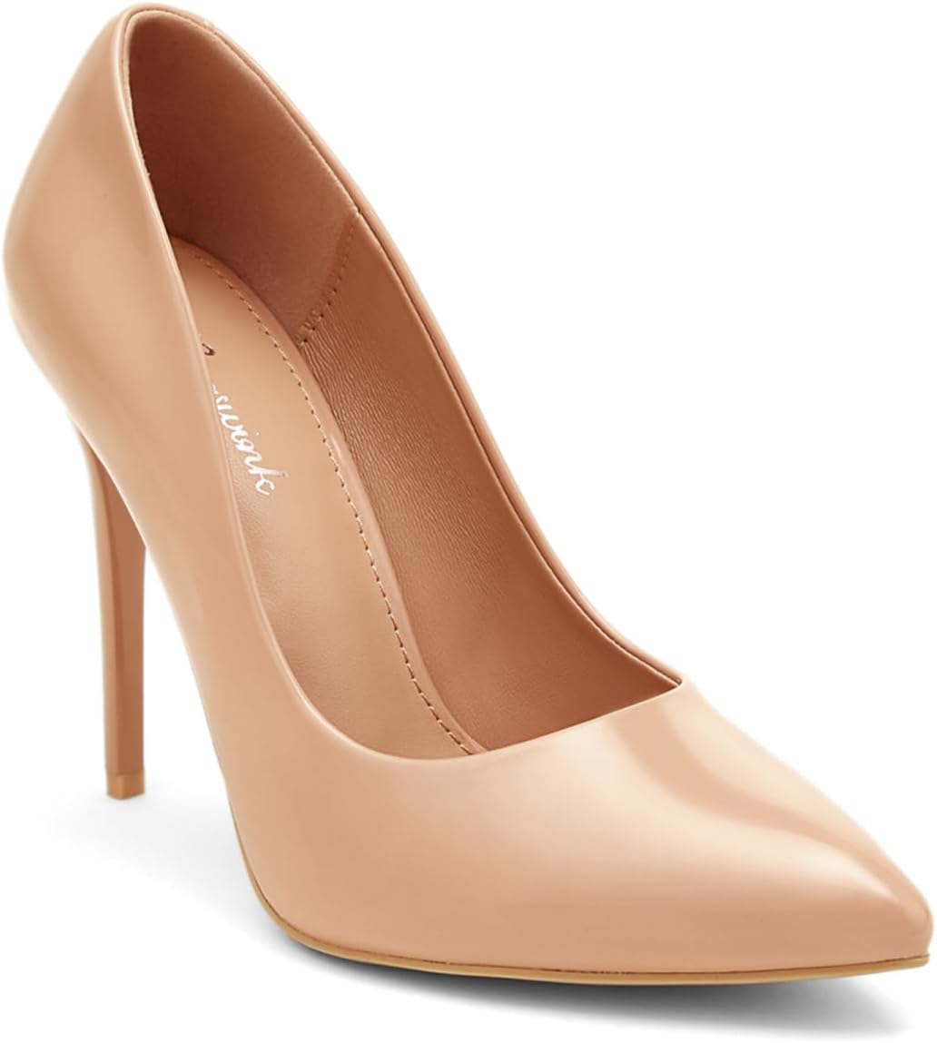 Womens High Heels 4 Inch Closed Pointed Toe Pumps for Dress