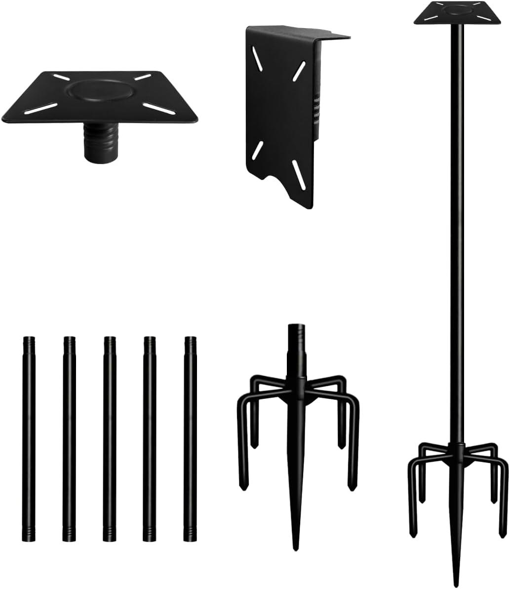 Ansionsol 90 Smart Bird Feeder Pole - Heavy Duty & Adjustable Stand