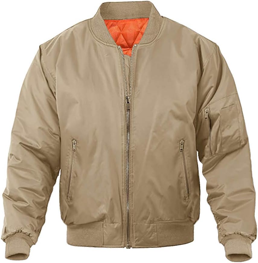 MAGNIVIT Men's Bomber Jacket for Stylish Fall and Winter Wear