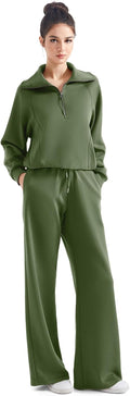 SUUKSESS Women 2 Piece Lounge Set Modal Blend - Wide Leg Comfort