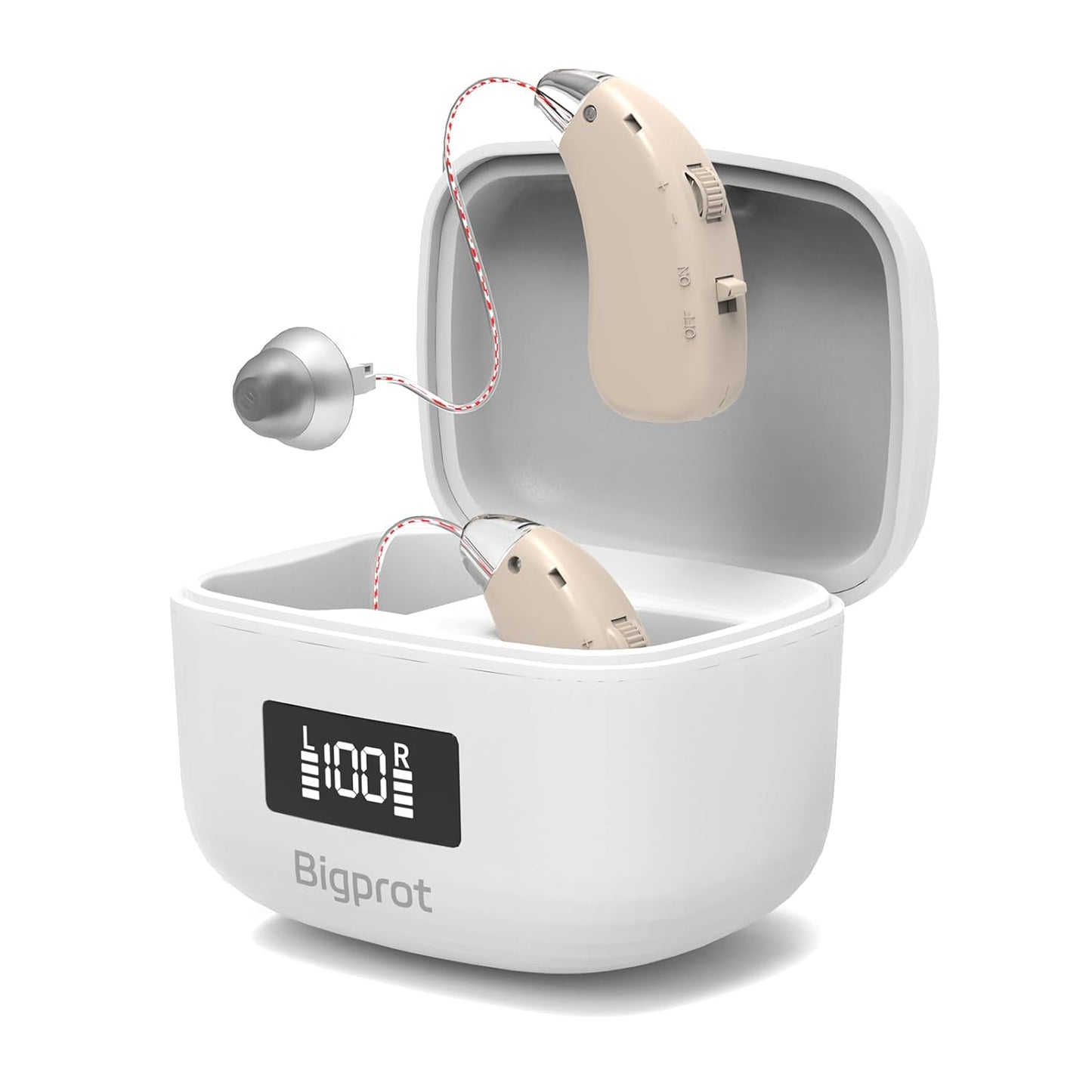 Hearing Aids Rechargeable for Seniors with Noise Cancelling