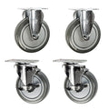 Service Caster 5in Casters for Rubbermaid 4400 4500 Series - Heavy