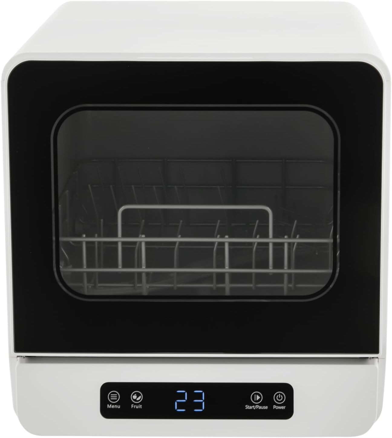 Compact Countertop Dishwasher with 5 Washing Programs for Small Spaces