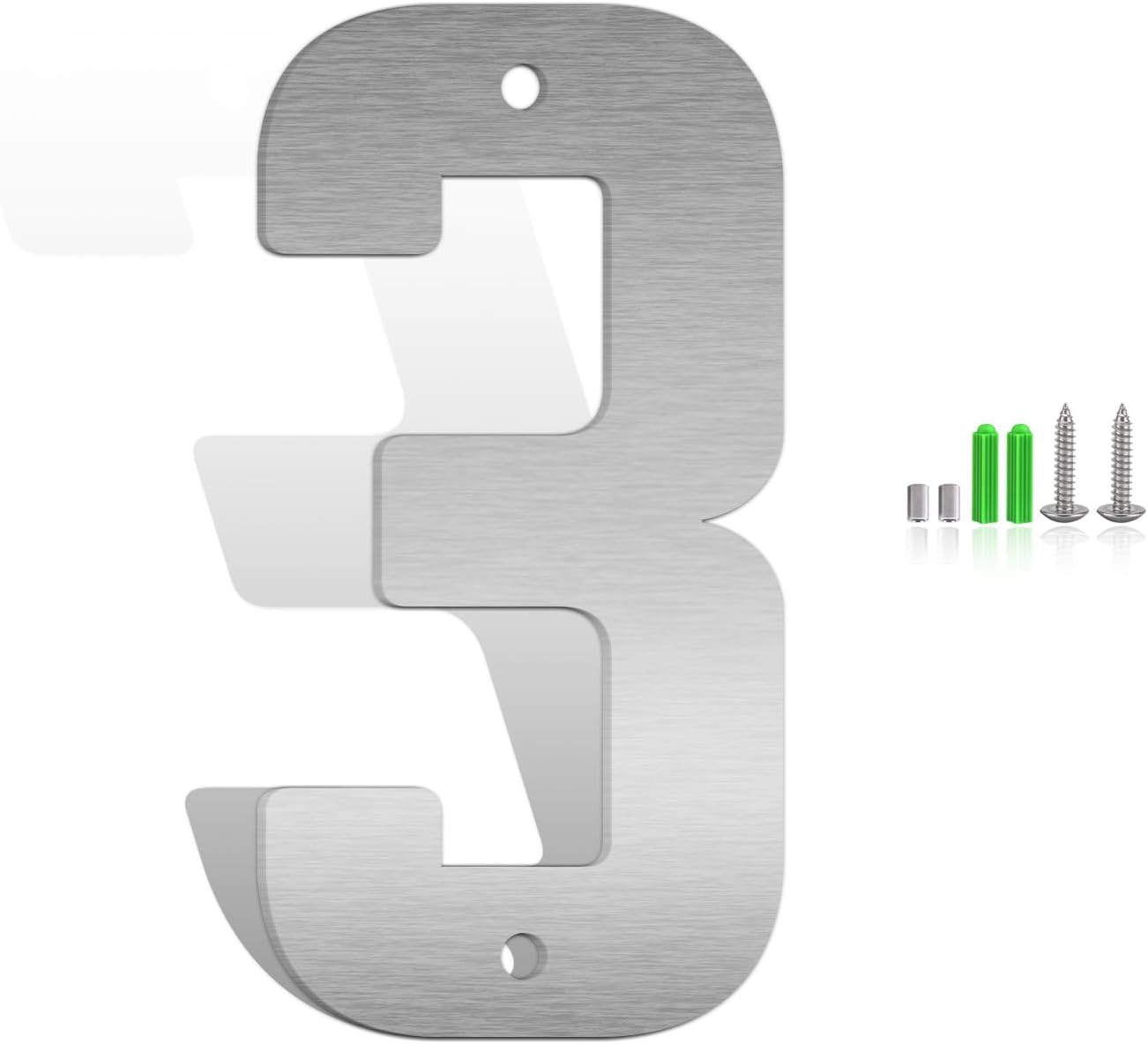 28 Inch Stainless Steel Floating Address Numbers for Modern Homes