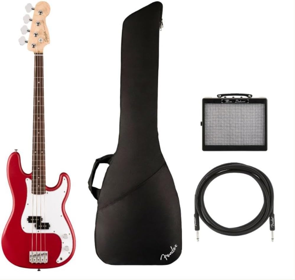 Fender Squier Precision Bass Guitar Bundle: Perfect Starter Pack!