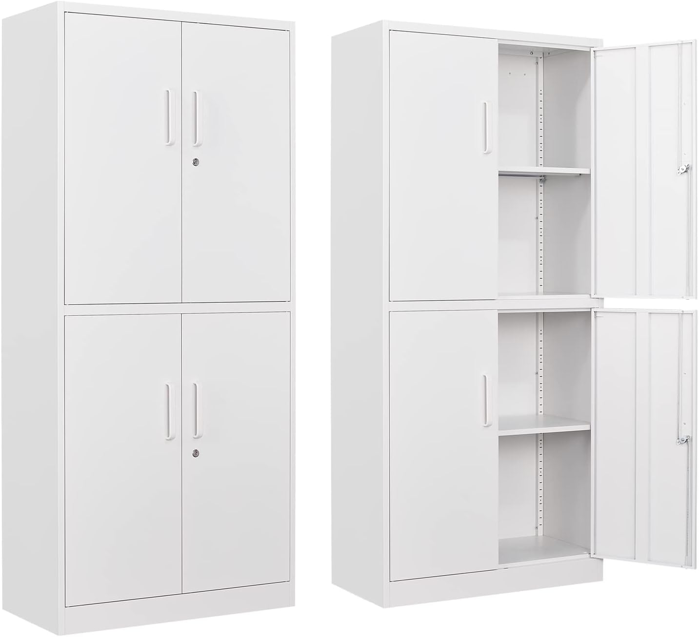 Yizosh Metal Storage Locking Cabinet for Home Office and More