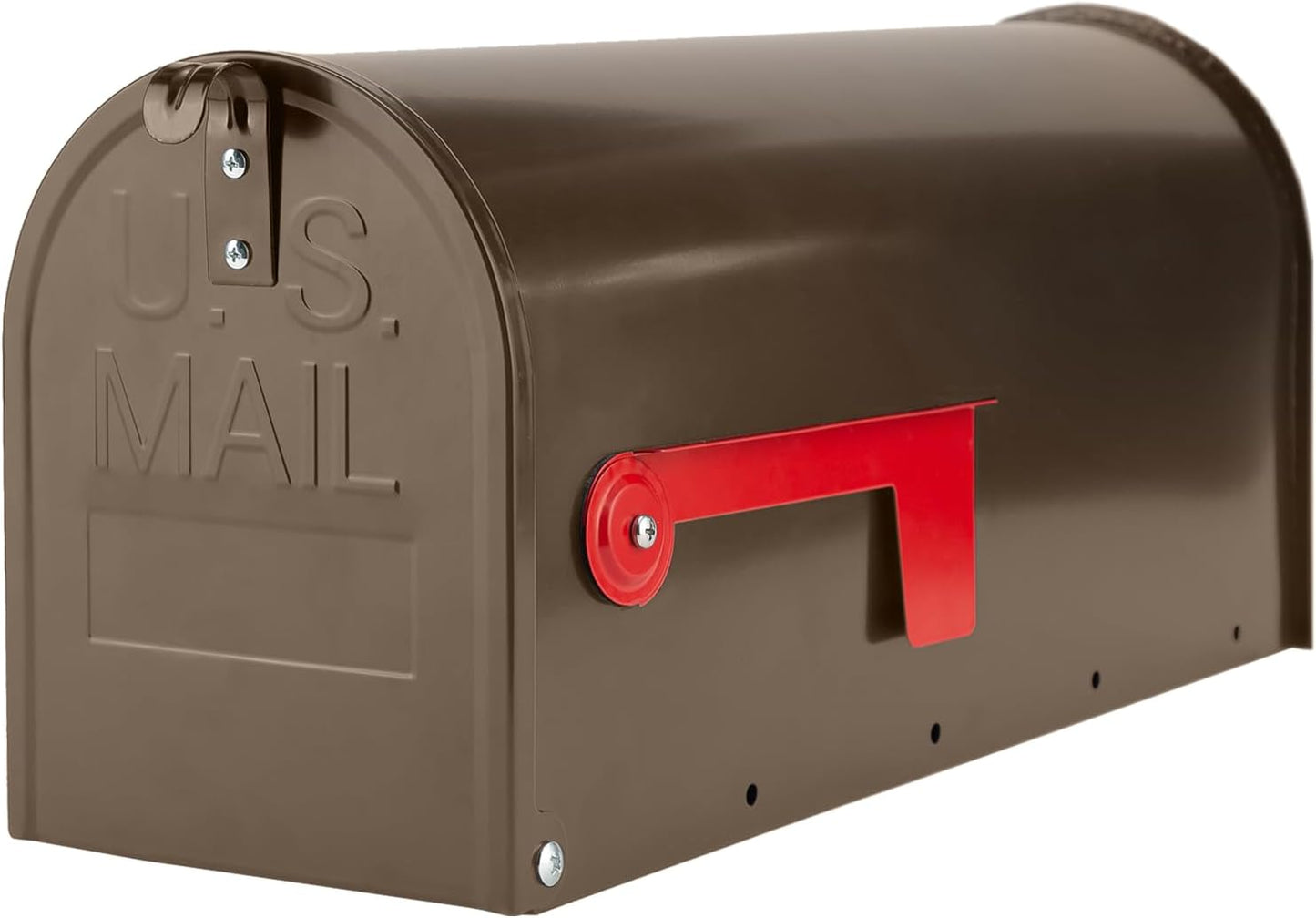 Brown Mailboxes for Outside - Durable Galvanized Steel Design