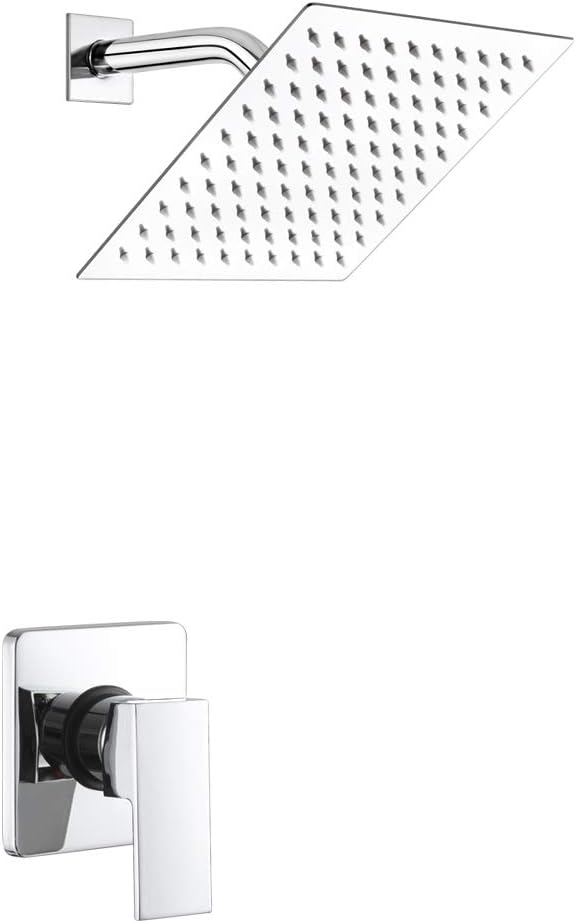Single Function Shower Trim Kit with Rainfall Shower Faucet System