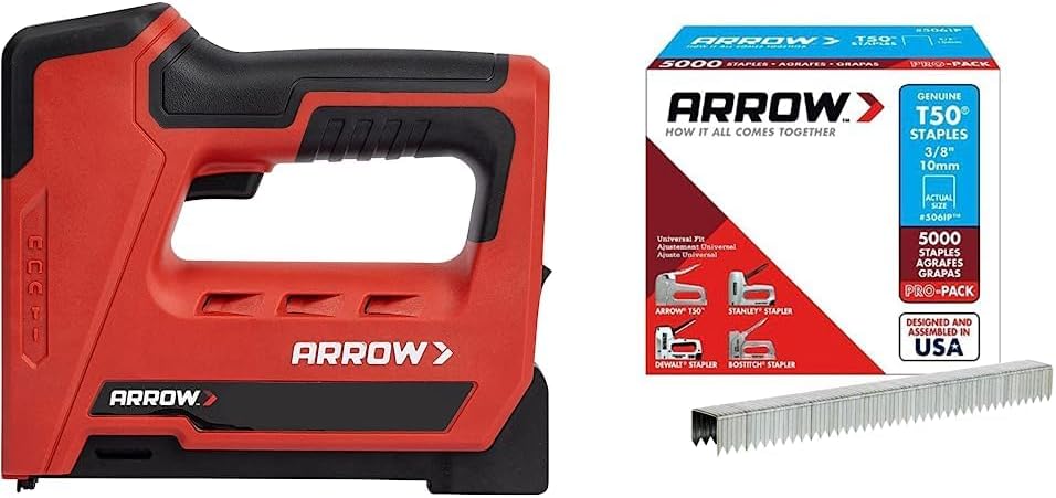Arrow ET501C Cordless Staple and Nail Gun for Crafts 5000ft