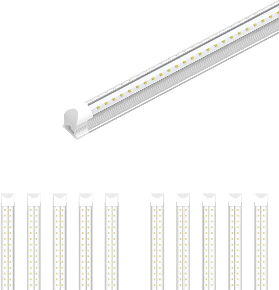 LEDMyplace V-Shape 8ft LED Tube Lights - 7200 Lumens Brightness