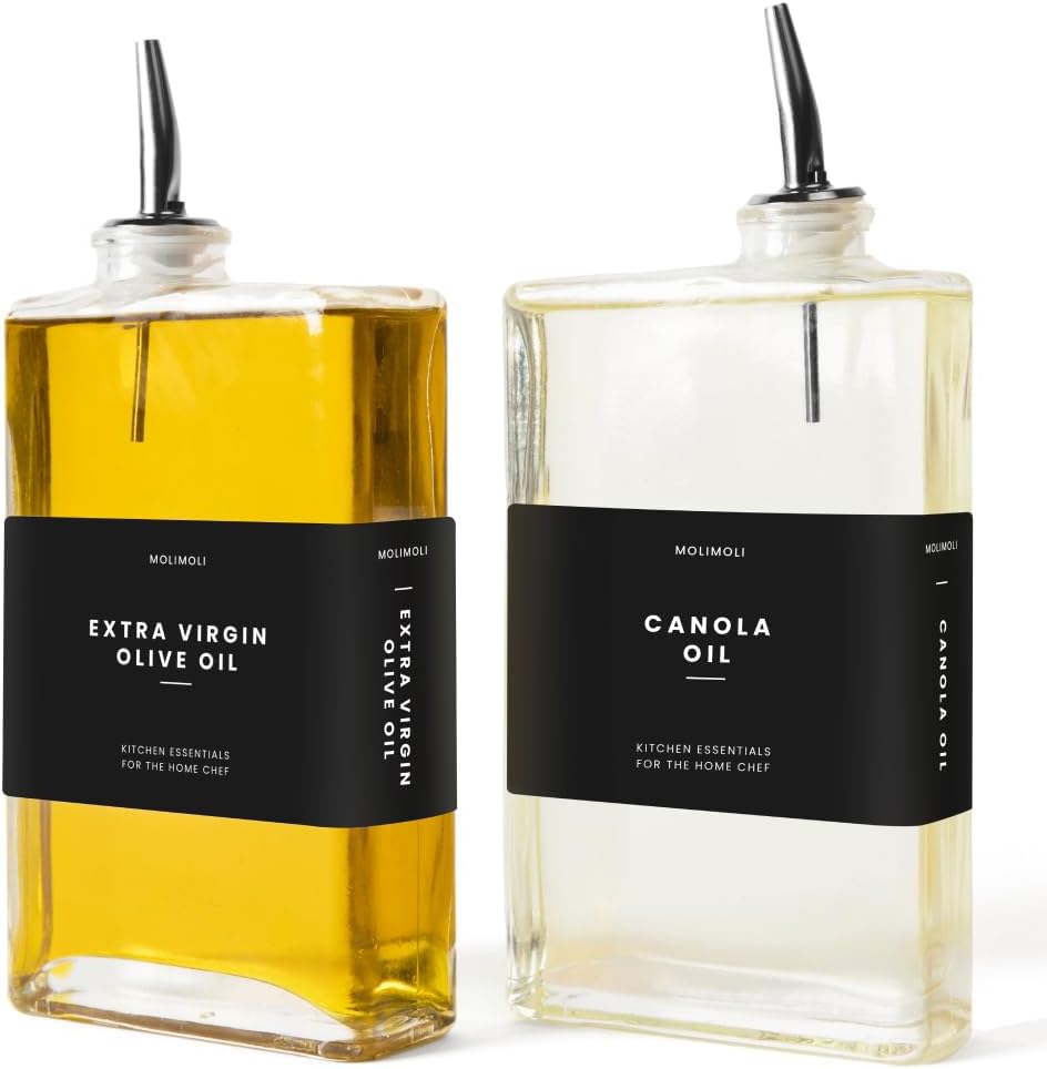 Molimoli Olive Oil Dispenser Bottle Set for Modern Kitchens