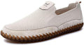 Men's Genuine Leather Loafers Slip On Driving Shoes - Breathable