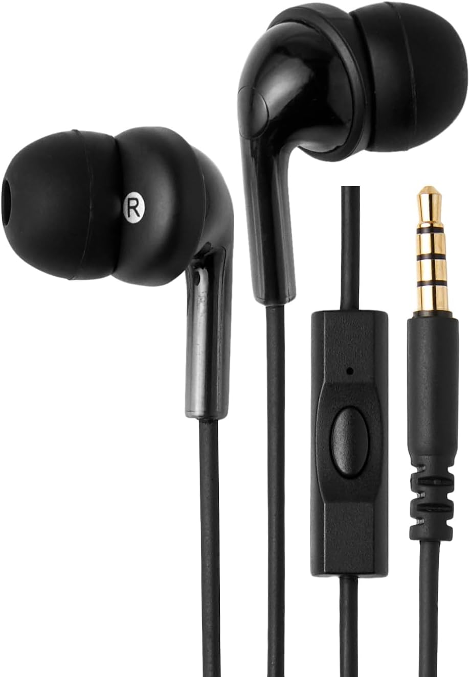 Basics Wired Earbuds: Clear Sound & Comfort Fit