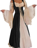 Womens Medieval Renaissance Costume Over Dress - Off Shoulder Ruffle