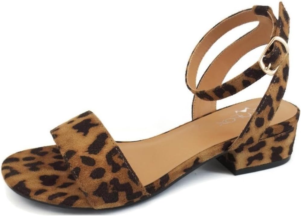 TruFox 1 Inch Low Heel Dressy Sandal for Special Occasions