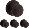 Kwikset Cove Interior Passage Door Knob Pack of 4 - Easy Install