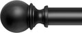 Zeerobee Curtain Rods for Windows 32-86 in - Heavy Duty Adjustable Rod
