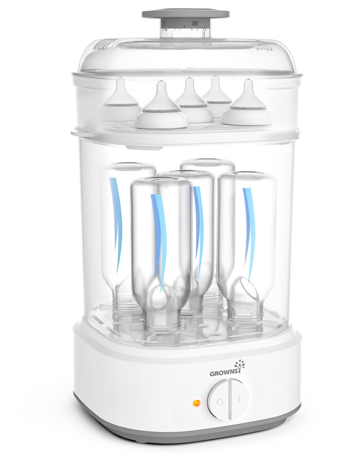 Electric Baby Bottle Sterilizer with Timer for Quick Sanitizing