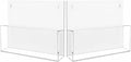 Clear Acrylic Wall File Holder 2 Pack - Legal Size Organizer