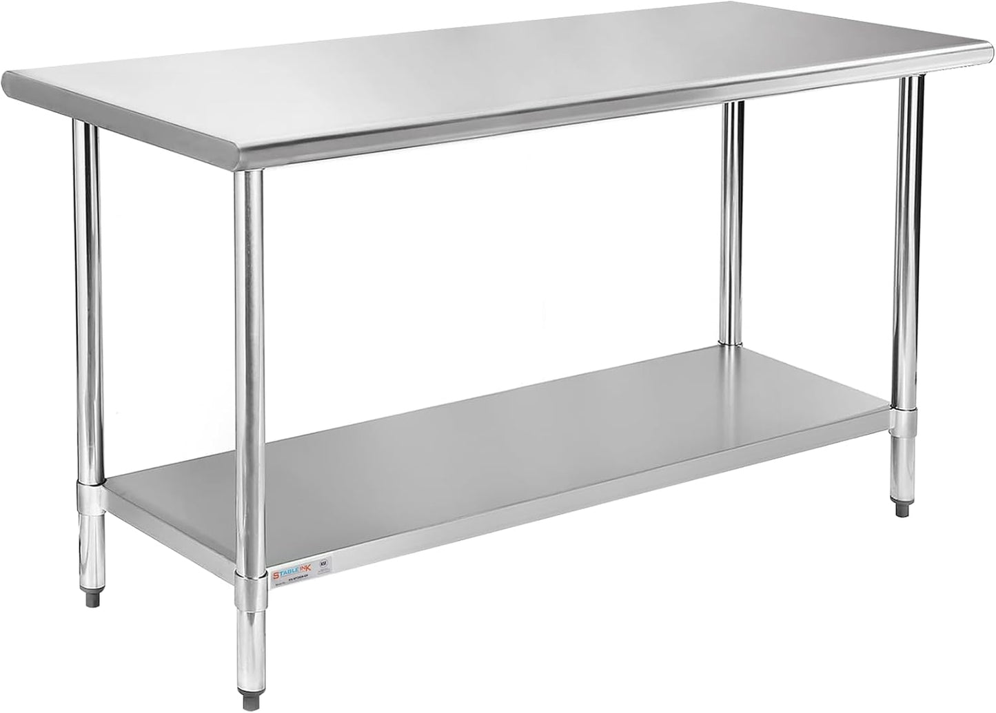 STABLEINK NSF Stainless Steel Table for Kitchen and Garage Use