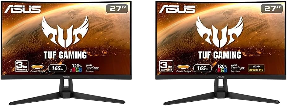 Immersive Gaming Experience: ASUS 27 Curved 165Hz Monitor