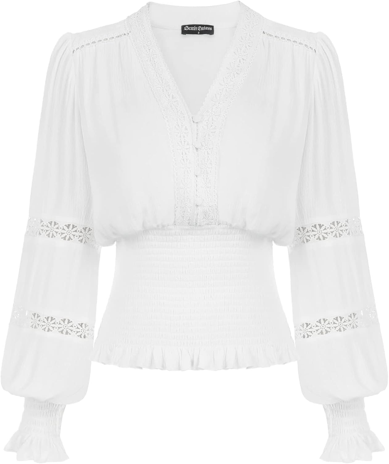 Scarlet Darkness Women's Renaissance Peasant Blouse for Chic Style