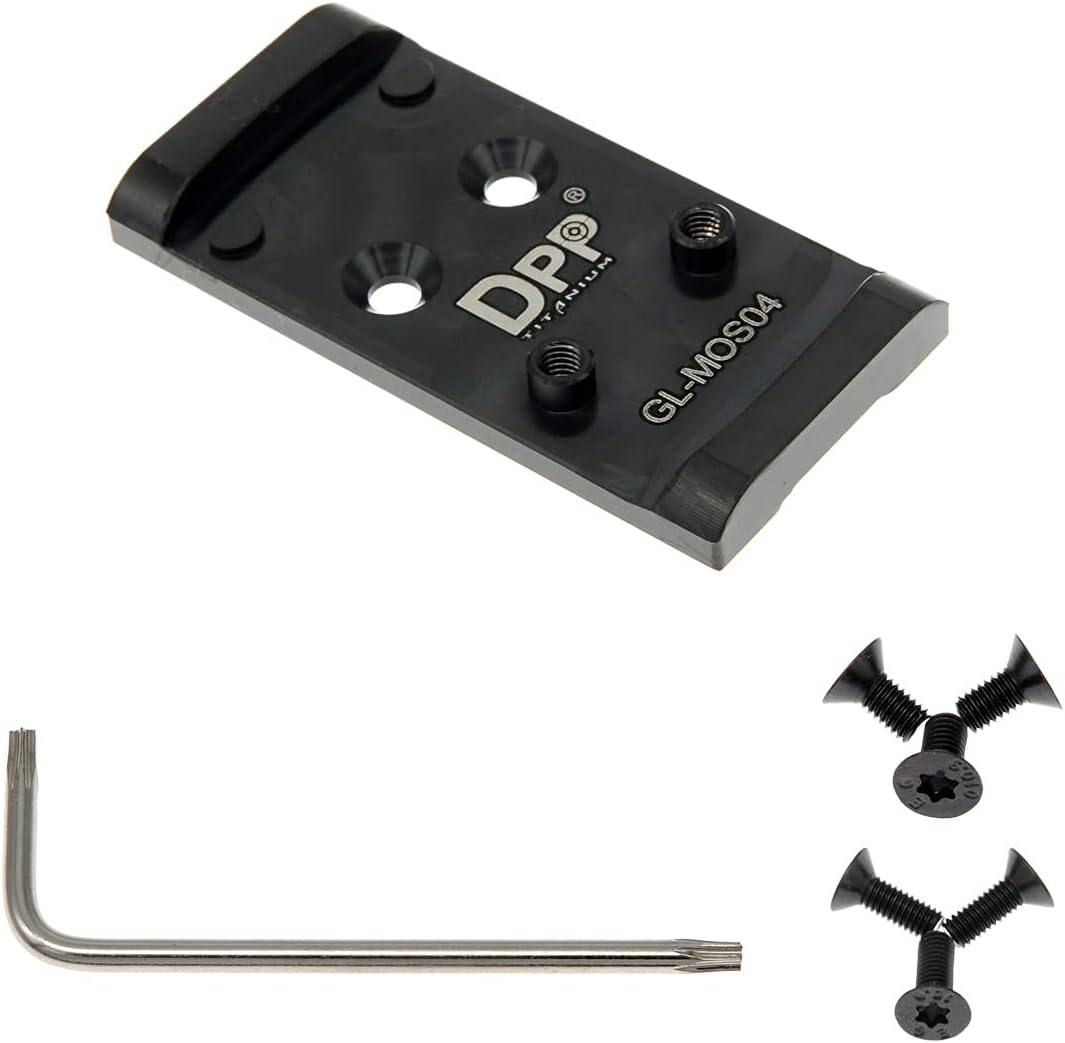 DPP Titanium Adapter Plate for Glock 17 19 MOS Sights