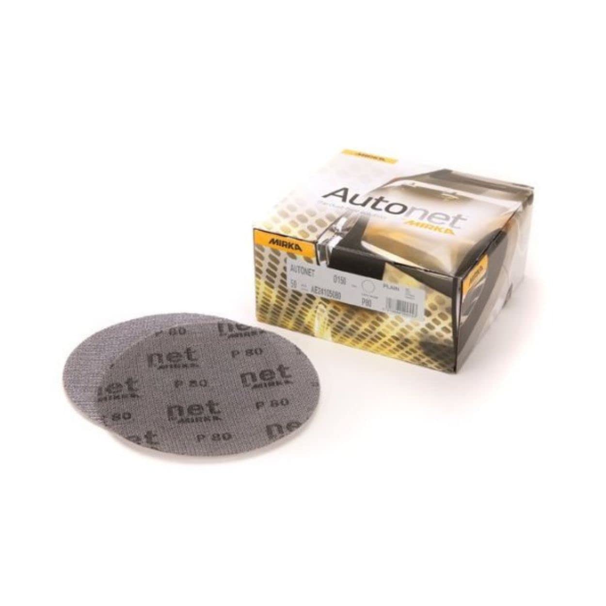 Mirka Autonet 240 Grit 5 Sanding Discs - Effortless Grip & Smooth Finish