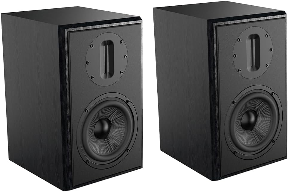 High Output Bookshelf Speakers - Rich Sound & Elegant Design by SAMTRONIC