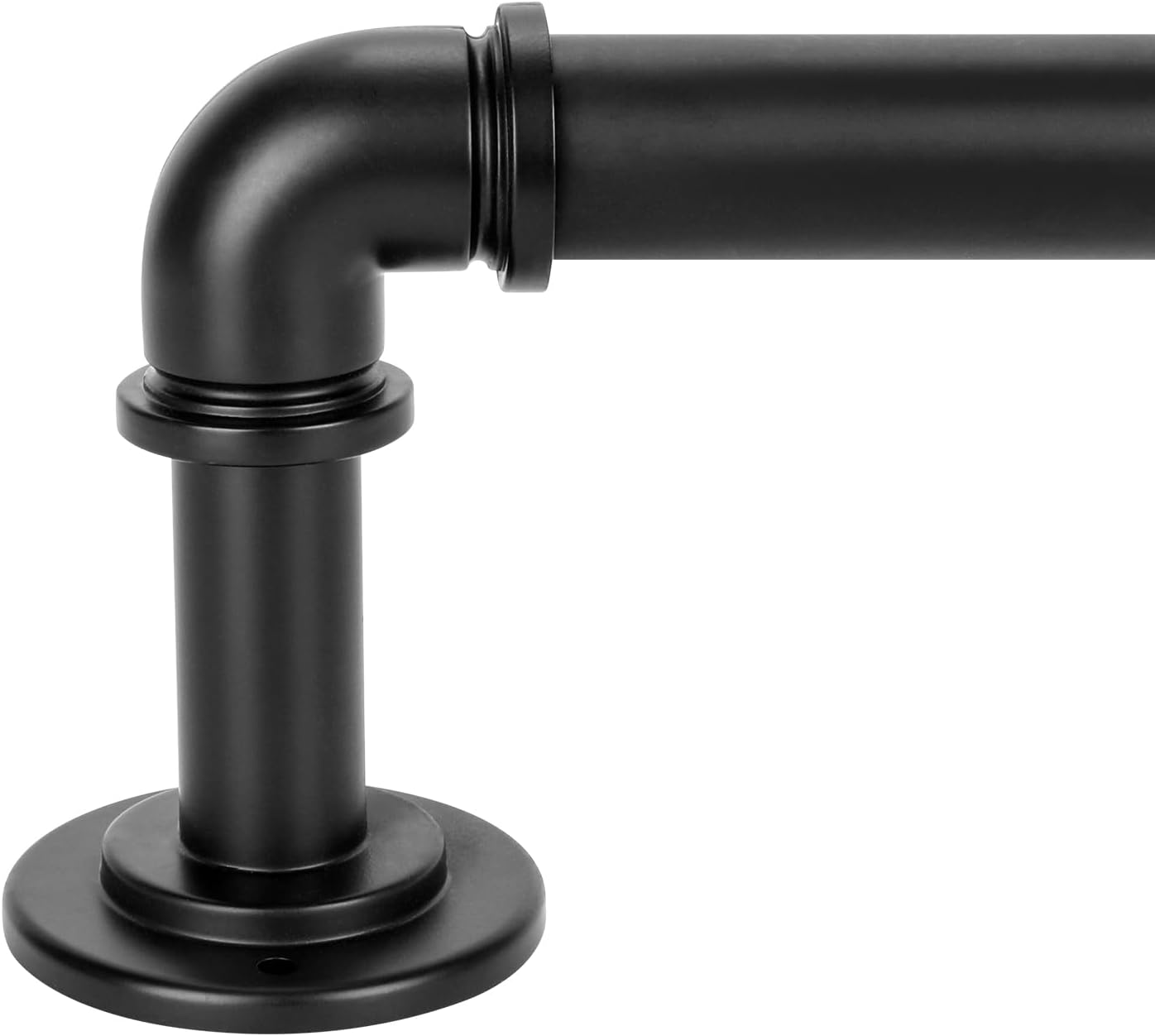 Adjustable Blackout Curtain Rods 28-48 - Black Heavy Duty