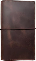 Travelers Notebook Cover with Inner Pockets and Pen Holder - Dark
