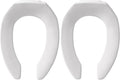 BEMIS Commercial Open Front Toilet Seat Pack of 2 - Heavy Duty